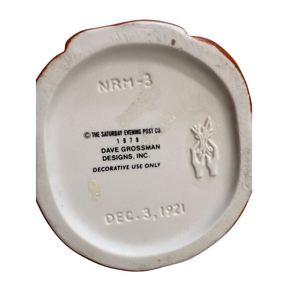 Norman Rockwell 1979 Dave Grossman Designs Ceramic Character Mug 5.5" Decorative - Picture 5 of 8